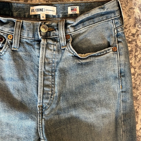 RE/DONE High Rise Ankle Crop Stretch size 26 - Picture 7 of 15